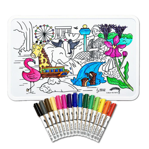 COLOUR ME MATS Sights of Singapore (Colouring Mat Bundle) - playhao - Toy Shop Singapore