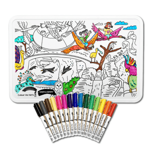 COLOUR ME MATS Timmy & Tammy At Bird Paradise (Colouring Mat Bundle) - playhao - Toy Shop Singapore