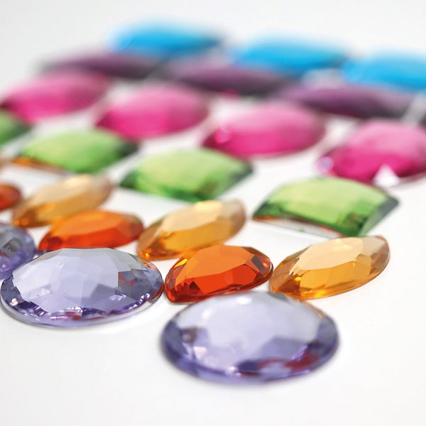 GRIMM's XXL Acrylic Glitter Stones, 28 pieces for Decorative - playhao - Toy Shop Singapore