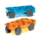 MAGNA-TILES Cars 2-Piece Expansion Set: Blue & Orange - playhao - Toy Shop Singapore