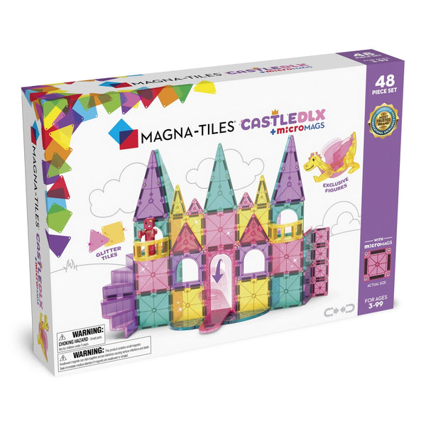 MAGNA - TILES Castle DLX + microMAGS 48 Piece Set - playhao - Toy Shop Singapore