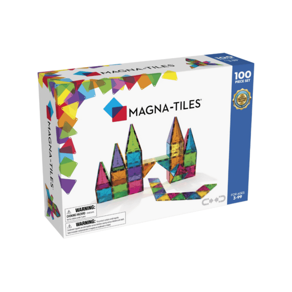 MAGNA - TILES Classic Clear Colors 100 Piece Set - playhao - Toy Shop Singapore