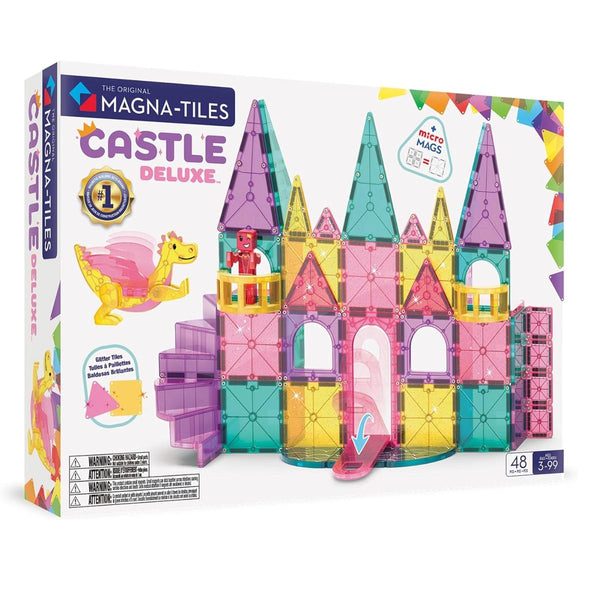 MAGNA-TILES Castle Deluxe + microMAGS 48 Piece Set - playhao - Toy Shop Singapore