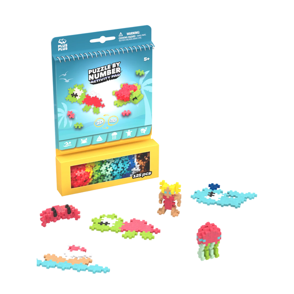 PLUS-PLUS Activity Pad – Ocean - playhao - Toy Shop Singapore
