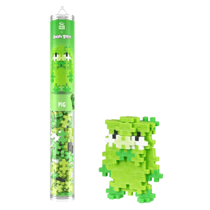 PLUS-PLUS Angry Birds Pig / 110 pcs Tube - playhao - Toy Shop Singapore
