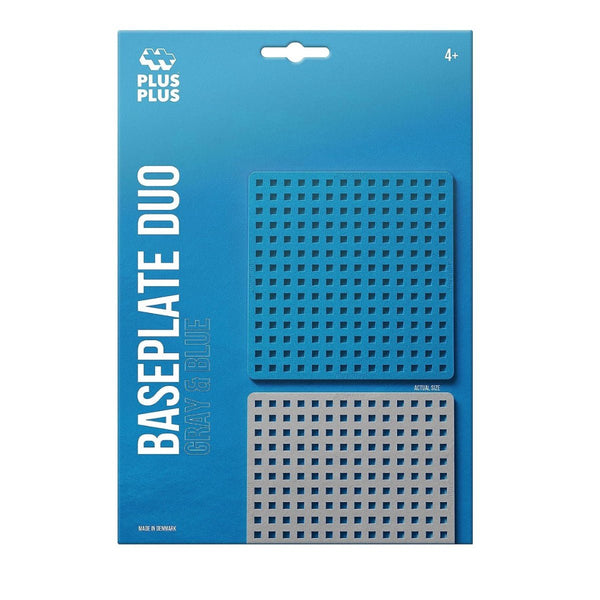 PLUS - PLUS Baseplate / 2 pcs Grey - playhao - Toy Shop Singapore