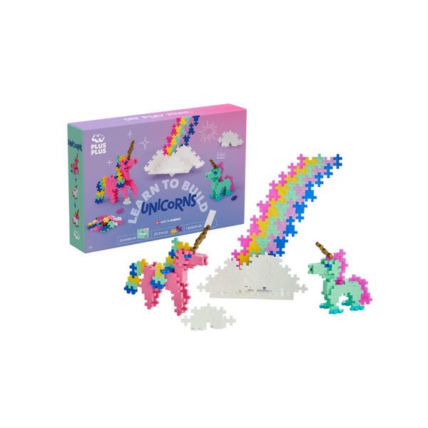 PLUS-PLUS Learn to Build Unicorns - playhao - Toy Shop Singapore