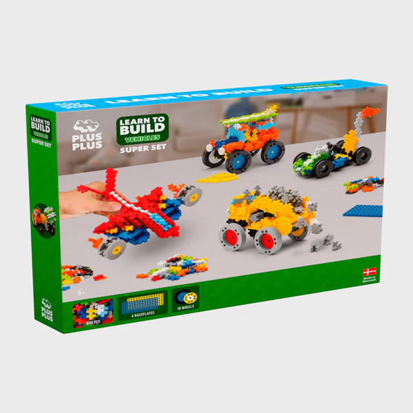 PLUS-PLUS Learn to Build Vehicles Super Set - playhao - Toy Shop Singapore