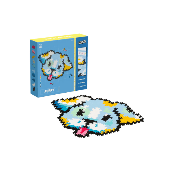 PLUS - PLUS Puzzle By Number Puppy 500pcs. - playhao - Toy Shop Singapore