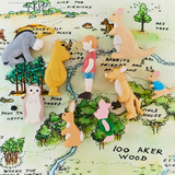 SARAH'S SILK 100 Aker Woods Storytelling Playsilk (DP) - playhao - Toy Shop Singapore