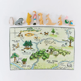 SARAH'S SILK 100 Aker Woods Storytelling Playsilk (DP) - playhao - Toy Shop Singapore