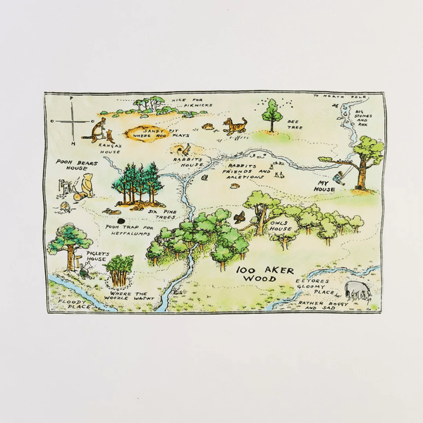 SARAH'S SILK 100 Aker Woods Storytelling Playsilk (DP) - playhao - Toy Shop Singapore