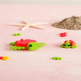 PLUS-PLUS Kai Sea Turtle / 100 pcs Tube (Orange Shell) - playhao - Toy Shop Singapore