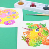 SENTOSPHERE AQUARELLUM MINI "Licornes" - 4 planches - playhao - Toy Shop Singapore