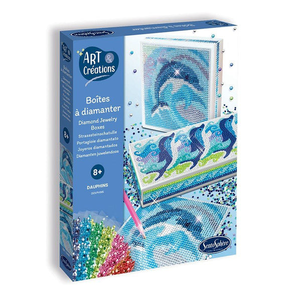 SENTOSPHERE Art & Creations - Boites A Bijoux - Dauphins - playhao - Toy Shop Singapore