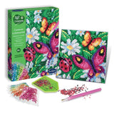 SENTOSPHERE ART & CREATIONS - CANEVAS A DIAMANTER - PAPILLONS ET MARGUERITES - BUTTERFLIES AND DAISIES - playhao - Toy Shop Singapore
