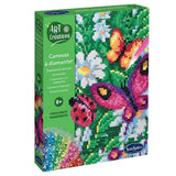 SENTOSPHERE ART & CREATIONS - CANEVAS A DIAMANTER - PAPILLONS ET MARGUERITES - BUTTERFLIES AND DAISIES - playhao - Toy Shop Singapore