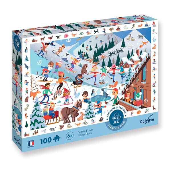 SENTOSPHERE PUZZLE 100 P - Sports d'Hiver , Winter Sports (V2) - playhao - Toy Shop Singapore