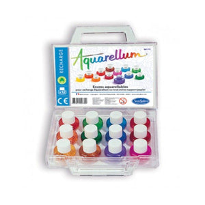 SENTOSPHERE VALISETTE 12 ENCRES - Watercolours from Aquarellum 12 bottles set - playhao - Toy Shop Singapore
