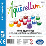 SENTOSPHERE VALISETTE 12 ENCRES - Watercolours from Aquarellum 12 bottles set - playhao - Toy Shop Singapore