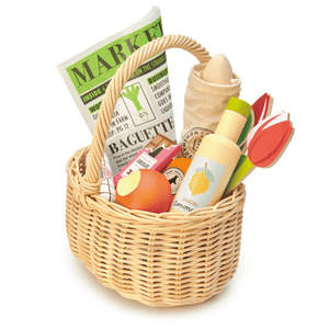 TENDER LEAF Wicker Shopping Basket - playhao - Toy Shop Singapore