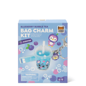 TIGER TRIBE Bag Charm Kit - Blueberry Bubble Tea - playhao - Toy Shop Singapore