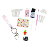 TIGER TRIBE Bag Charm Kit - Strawberry Bubble Tea - playhao - Toy Shop Singapore