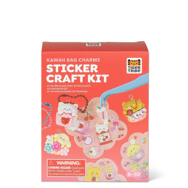 TIGER TRIBE Sticker Craft kit- Kawaii Bag Charm - playhao - Toy Shop Singapore