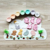 T.TINY TROVE Cutter & Play Dough Party Pack - Dinosaur - playhao - Toy Shop Singapore