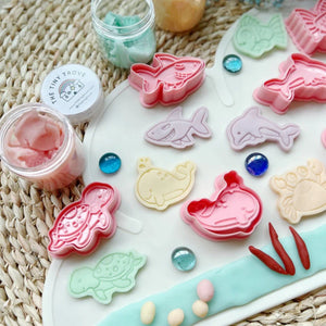 T.TINY TROVE Cutter & Play Dough Party Pack - Sea Animal - playhao - Toy Shop Singapore