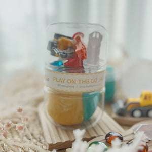 T.TINY TROVE Play on the Go Jar - Construction - playhao - Toy Shop Singapore