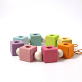 GRIMM'S Birthday Cubes Rainbow 8 pieces set for Decorative - playhao - Toy Shop Singapore