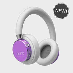 PURO Sound Labs BT2200-Plus Volume Limited Kids’ Bluetooth Headphones - Purple