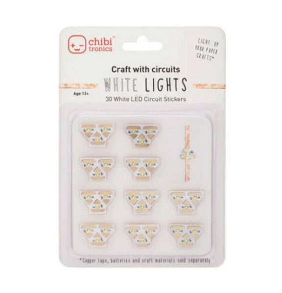 CHIBITRONICS Chibi Circuit Stickers - White LED MegaPack