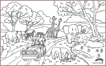 COLOUR ME MATS Safari Adventure (Colouring Mat Bundle) - playhao - Toy Shop Singapore