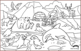 COLOUR ME MATS Arctic Expedition (Colouring Mat only)