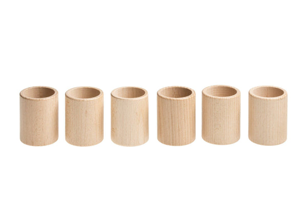 GRAPAT Cups x 6 Natural wood (divisible pack)