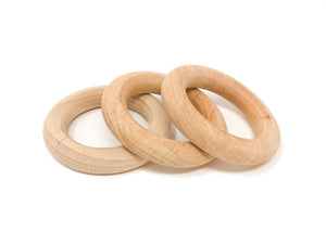 GRAPAT Liltle Hoops - 3 Natural wood (divisible pack) - playhao - Toy Shop Singapore