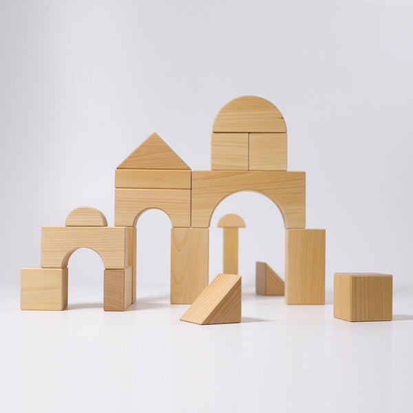 GRIMM'S Giant Building Blocks, natural, 19 pieces