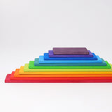 GRIMM'S Building Boards, rainbow , 11 pieces