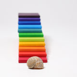 GRIMM'S Building Boards, rainbow , 11 pieces