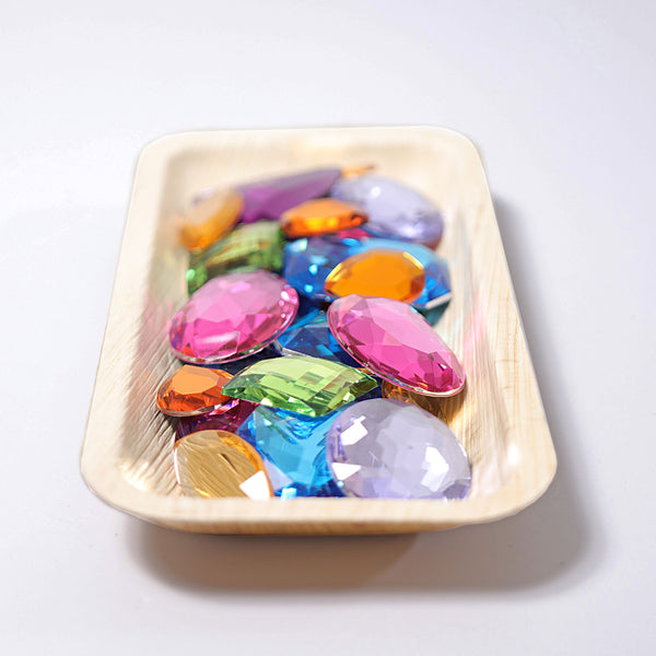 GRIMM's XXL Acrylic Glitter Stones, 28 pieces for Decorative