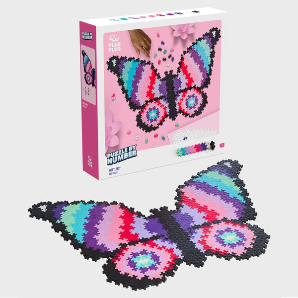 PLUS-PLUS Puzzle By Number Butterfly 800pcs