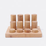 GRIMM'S Stacking Game Small Natural Rollers