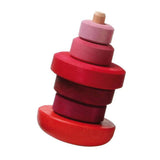 GRIMM'S wobbly stacking tower, pink - playhao - Toy Shop Singapore
