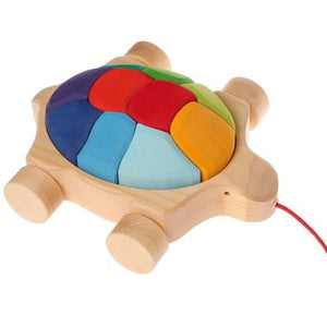 GRIMM'S Pull Toy Rainbow Turtle