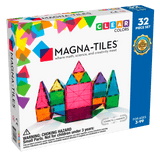 MAGNA-TILES Classic Clear Colors 32 Piece Set