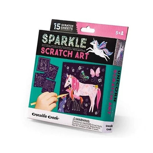 CROCODILE CREEK Sparkle Scratch Art - Unicorn