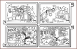COLOUR ME MATS Timmy & Tammy Around Our Neighbourhood (Colouring Mat Bundle) - playhao - Toy Shop Singapore