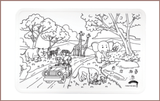 COLOUR ME MATS Safari Adventure (Colouring Mat Bundle) - playhao - Toy Shop Singapore